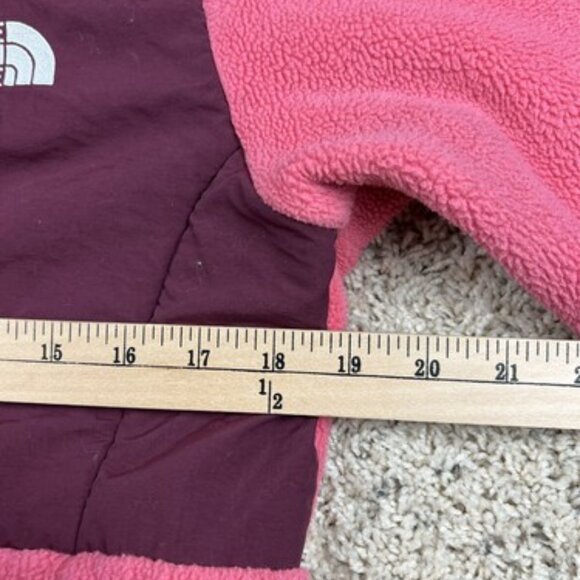 The North Face Fleece Jacket Womens Size Small Full Zip Pink And Deep Red *** - Picture 7 of 10